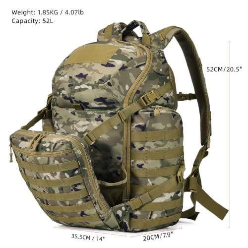 52L 1050D Heavy Duty Tactical Backpack