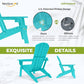 Folding Adirondack Chairs Set of 4