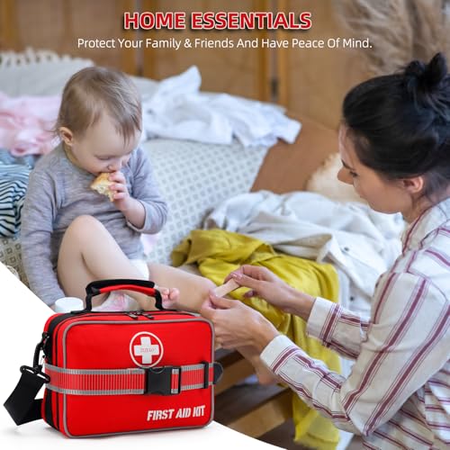 Large 430 Piece Emergency First Aid Kit for Home