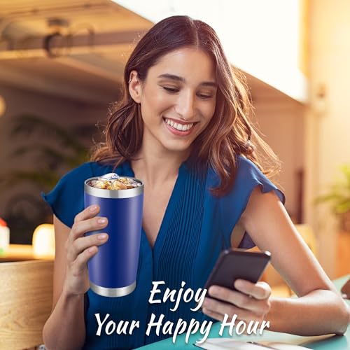 20 oz Tumblers Bulk Stainless Steel Tumbler with Lid Double Wall Vacuum Insulated Coffee Mug 20oz Powder Coated Cup for Hot and Cold Drinks (12 Count)