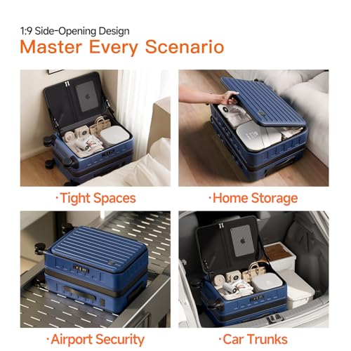 Expandable Lightweight PC Hard Shell Suitcase