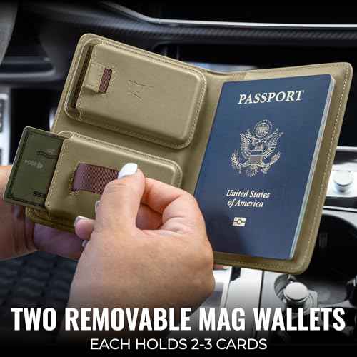 Passport Wallet with AirTag Holder