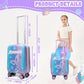 Cute Mermaid Kids Luggage Set 2 piece Kids Suitcase with Spinner Wheels 16" Childrens Luggage for Girls With Wheels Hard Shell Luggage Sets Airline Approved (2 Count)