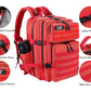 Military Tactical Backpack for Men and Women 45L Army 3 Days Assault Pack Bag Large Rucksack with Molle System Red