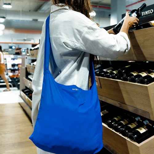 World's Most Compact Travel Tote Bag Portable Shopping Beach Market Foldable Bag