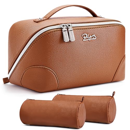 Travel Makeup Bag Cosmetic Bags for Women (3 Count)