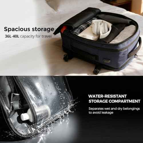 Design Travel Backpack 43l with USB Charging Port Laptop Backpack