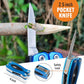 15-in-1 Multitool with Safety Locking, Stainless Steel Pocket Knife & Pliers, Compact EDC Multi Tool for Camping, Hiking, Fishing, Outdoors, Survival, Gift for Men, Father, Husband, Boyfriend