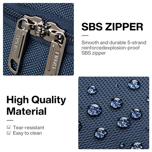 Expandable Carry On Luggage Suitcases with Wheels Foldable Duffle Bag for Travel Carry On suitcase Weekend Bag for Women Men（Blue）
