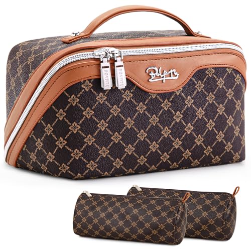 Travel Makeup Bag Cosmetic Bags for Women (3 Count)