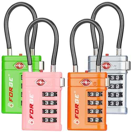 Open Alert TSA Approved Luggage Locks (4 Count)