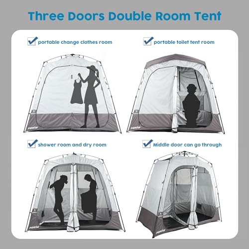 Portable Camping Shower Tent Deluxe Changing Room Easy Set Up Privacy Shelter