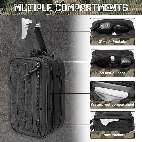 Tactical Toiletry Bag For Men Hygiene Bag EDC Military Tool Molle Pouches Small Dopp Kit Mens Shaving Kit Travel shower Bags