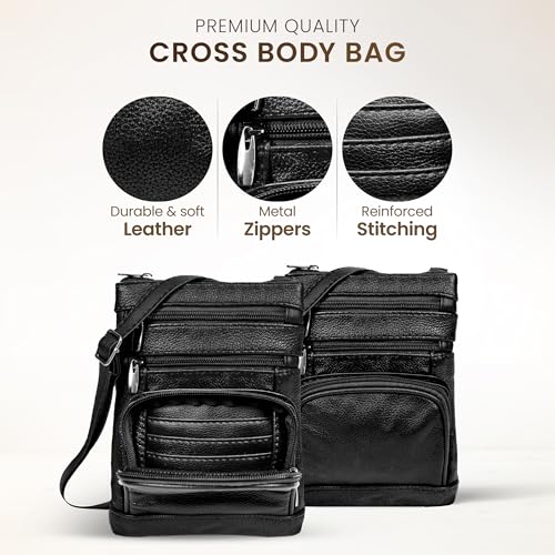 leather Crossbody Purses for Women