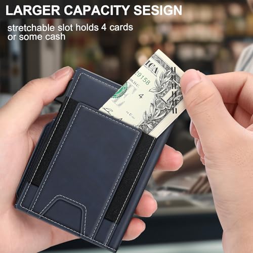 Wallet for Men Wallet with Slim Pop Up Card Holder 9 (13 Count)