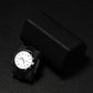 2 Slot Watch Box Black Hexagonal