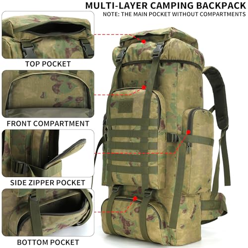 Hiking Backpack for Men 70L