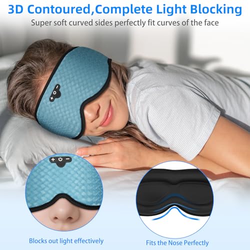 3D Sleep Mask with Bluetooth Headphones