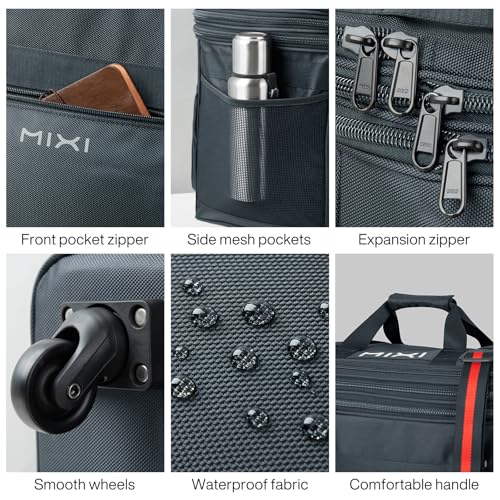 Travel Bag with Wheels Expandable Foldable Luggage Bag Collapsible Rolling Travel Bag Duffel Bag Large Capacity Suitcase for Men Women