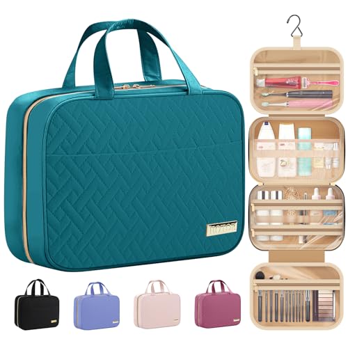 Hanging Travel Toiletry Bag Women Men Essentials Teal