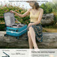 24 Inch Top Opening Checked Luggage with Cup Holder and USB Ports