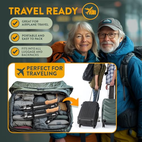 Premium Foldable Hiking Poles by USA Brand