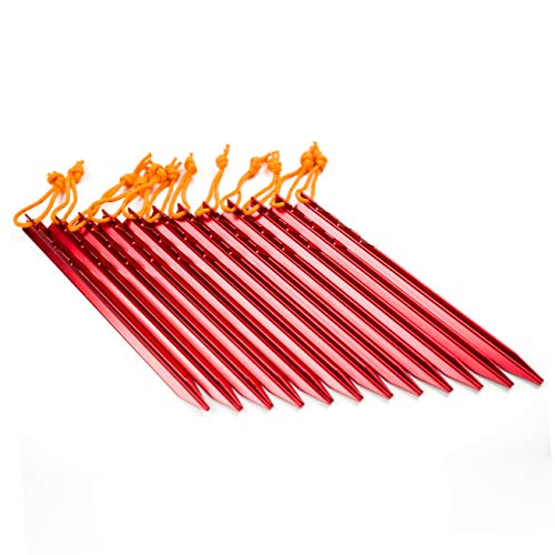 Aluminum Alloy Tent Stakes Pegs (12 Count)