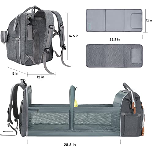 Baby Diaper Bag Backpack with Changing Station Large Capacity Baby Bag for Boys & Girls (3 Count)