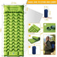 2 Pack 4 Inch Camping Sleeping Pads with Foot Pump and Pillow (2 Count)