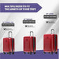 Rails Expandable Hardside Upright Suitcase with 360° Spinner Wheels (3 Count)