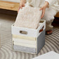 11x11 Inch Ultra Thick Fabric Storage Bins with Lids & Windows (3 Count)