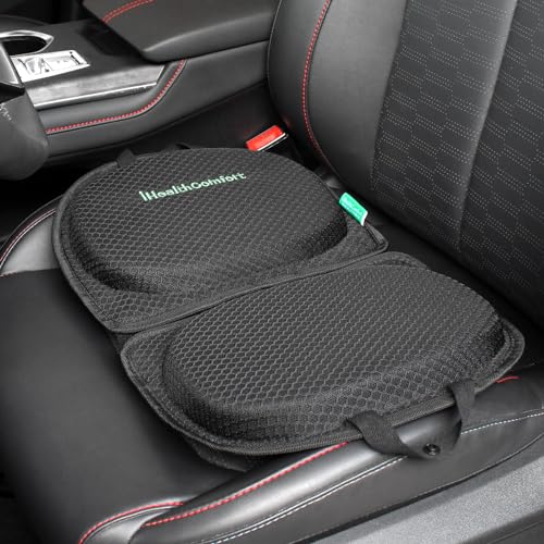Small Travel Seat Cushion Cooling Gel & Memory Foam Portable Foldable Seat Pad for Airplane