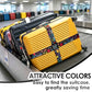 4 Pack Luggage Straps for Suitcases Adjustable Luggage Belt Suitcase Strap Travel Bag Accessories (4 Count)