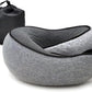 RURING Travel Pillows for Airplanes, Travel Neck Pillow Travel Pillow, Neck Pillow Airplane Memory Foam 360 Degree Support Stowable Pillows for Airplanes Offices and Cars (Dark Gray)