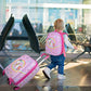Kids Luggage 12" Toddler Backpack & 16" Travel Suitcase with Wheels