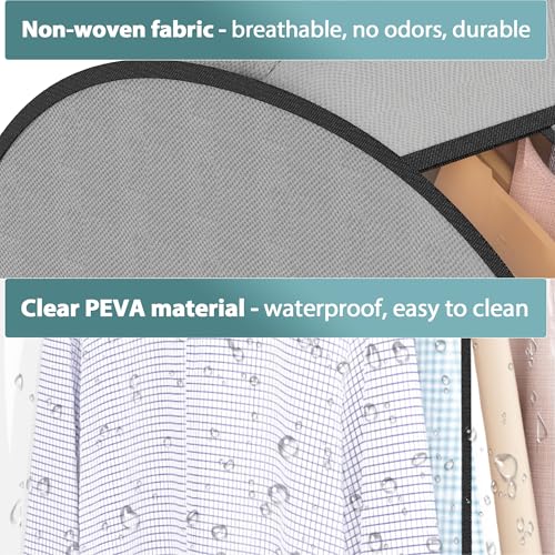10" Gusseted Garment Bags for Hanging Clothes (3 Count)