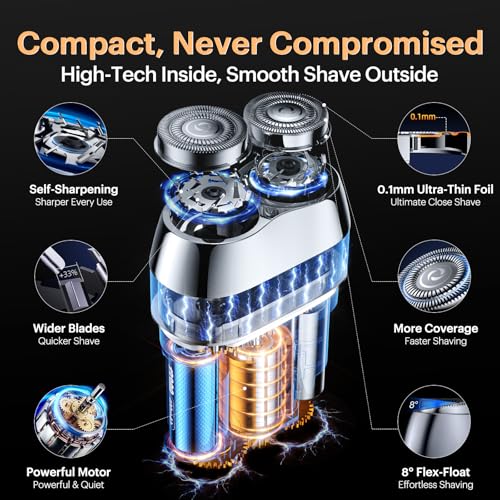 Alloy Mini Electric Shaver for Men