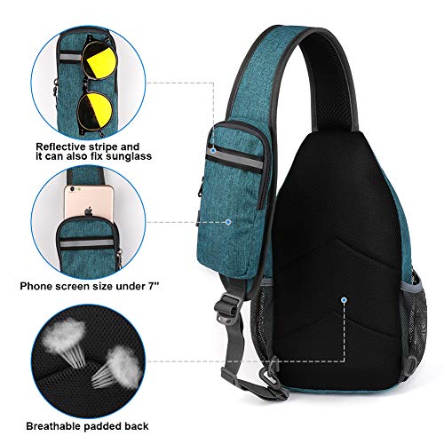 Crossbody Sling Backpack Sling Bag Travel Hiking Chest Bags Daypack