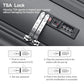 26 Inch Expandable Luggage Top Opening Checked Bag Charcoal Grey