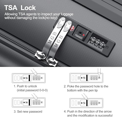 26 Inch Expandable Luggage Top Opening Checked Bag Charcoal Grey