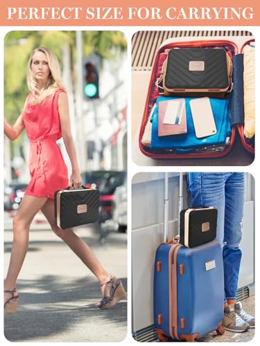 Travel Makeup Train Cases with Lighted Mirror 3 Color Setting