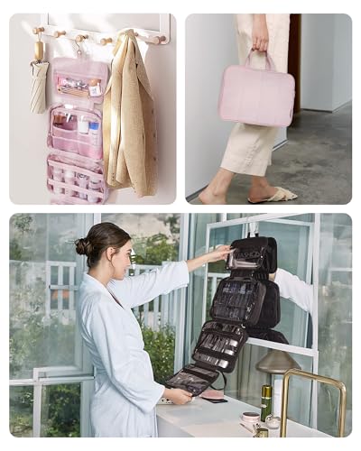 Travel Toiletry Bag with Jewelry Organizer