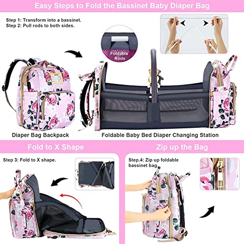 Diaper Bag Backpack with Changing Station