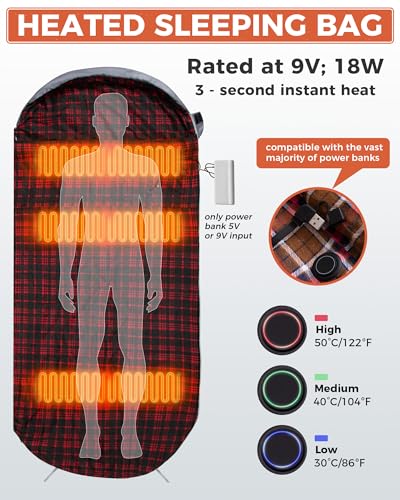 Heated Sleeping Bag for Adults