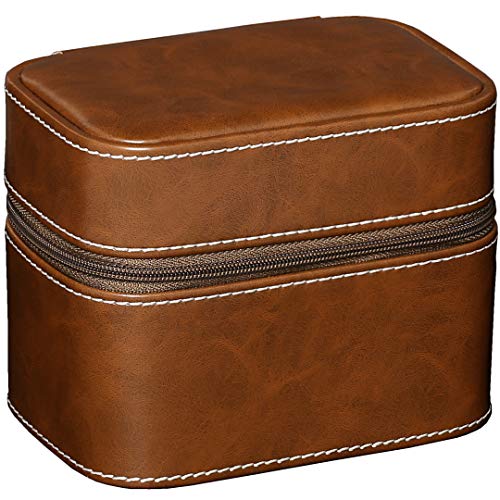 Gift Set 6 Slot Leather Watch Box with Valet Drawer