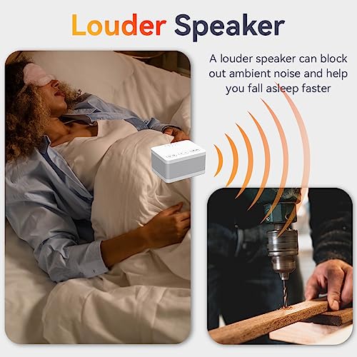 Sound Machine White Noise Machine with 30 Soothing Sounds 32 Levels Volume 5 Timers and Memory Function Effectively Blocks Noise Ideal Sleep Machine for Baby Kids Adults…