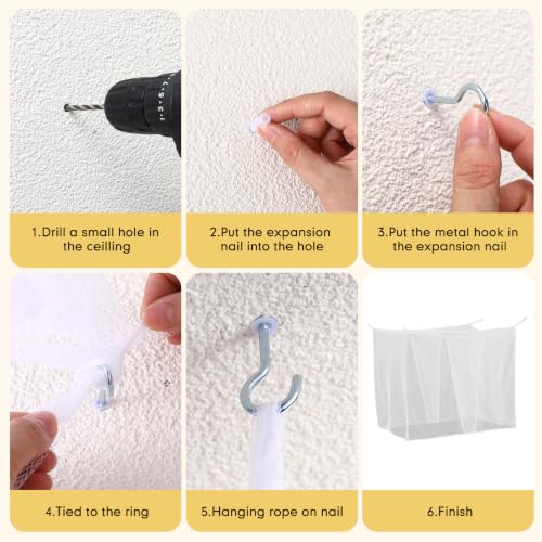 White Mosquito Net for Bed