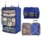 Travel Portable Hanging Shelves Closet Organizer Packing Luggage Storage with Multifunctional and Foldable Invisible Compartment