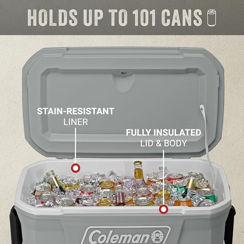 Classic Series Insulated Portable Rolling Cooler with Wheels