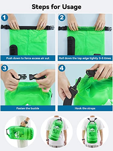Dry Bag Waterproof Backpack with Phone Case